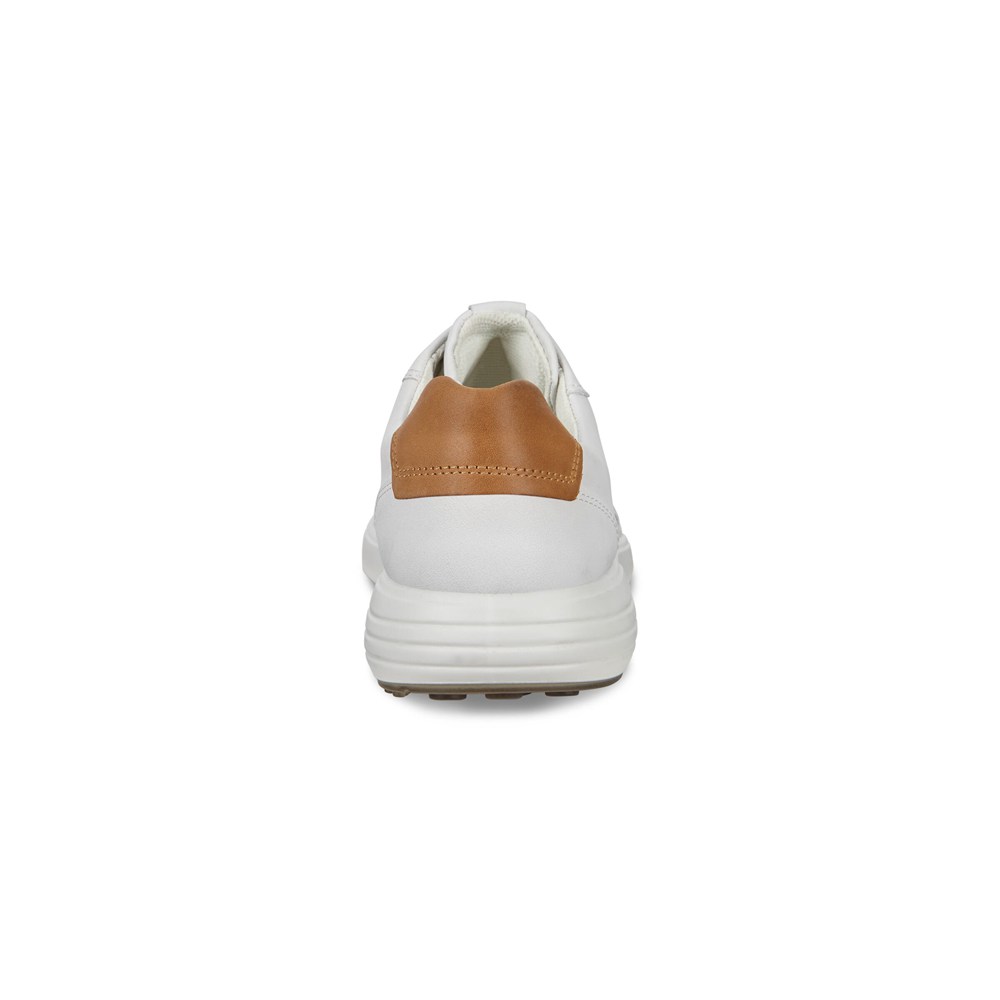 Mens Sneakers - ECCO Soft 7 Runner Lace-Ups - White - 1603AVJUH